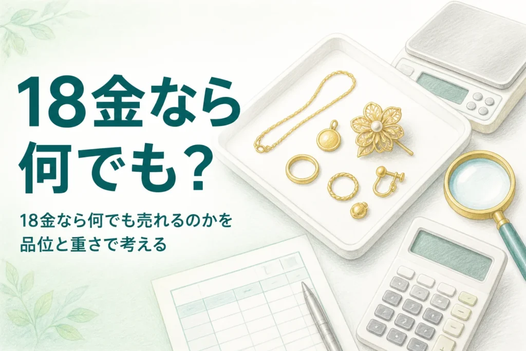 18金なら何でも売れるのかを説明するアイキャッチ